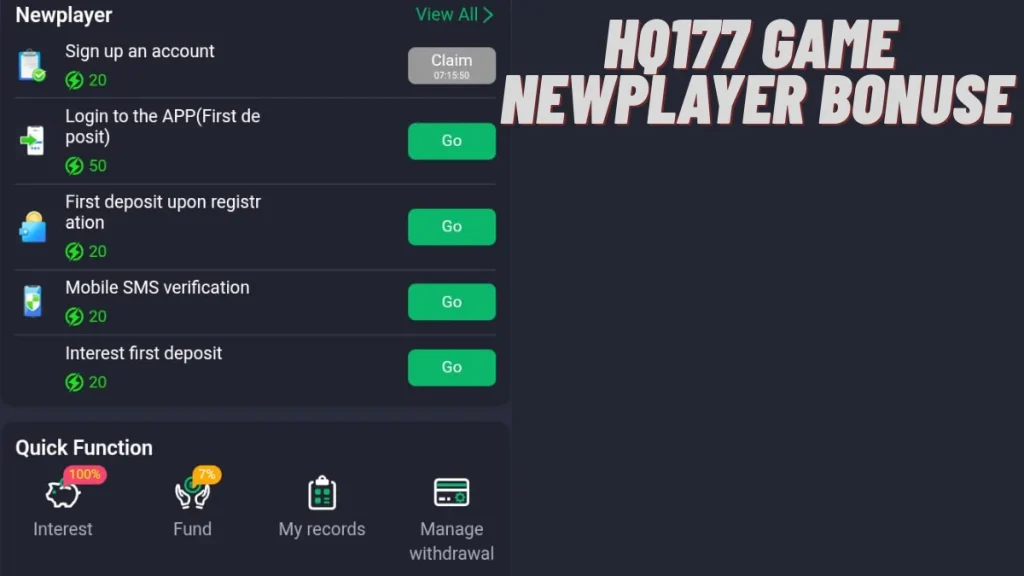 hq177 game newplayer bnuse